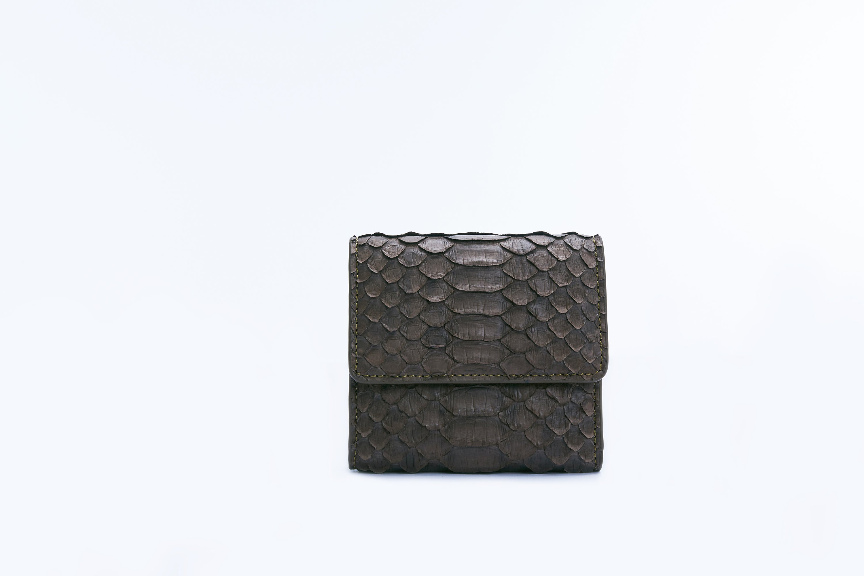 SMALL FLAP WALLET - OLIVE